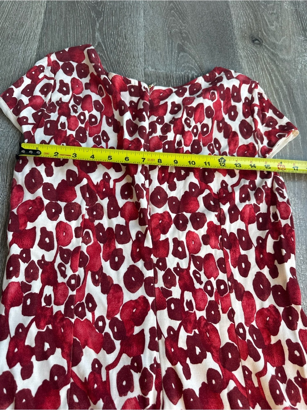 MaxMara Spring Wedding Guest Dress Red/Cream Floral Midi EU46 (US 14-16) 0679 - Picture 5 of 6